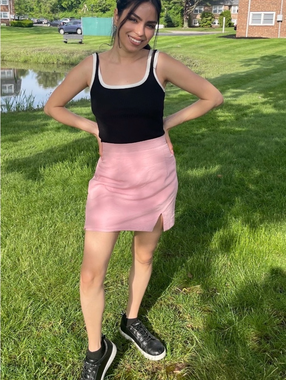 Princess Polly Pink Mini Skirt with Side Slit